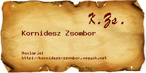 Kornidesz Zsombor névjegykártya