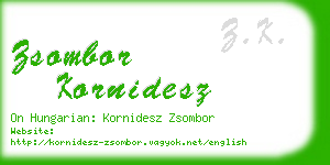 zsombor kornidesz business card